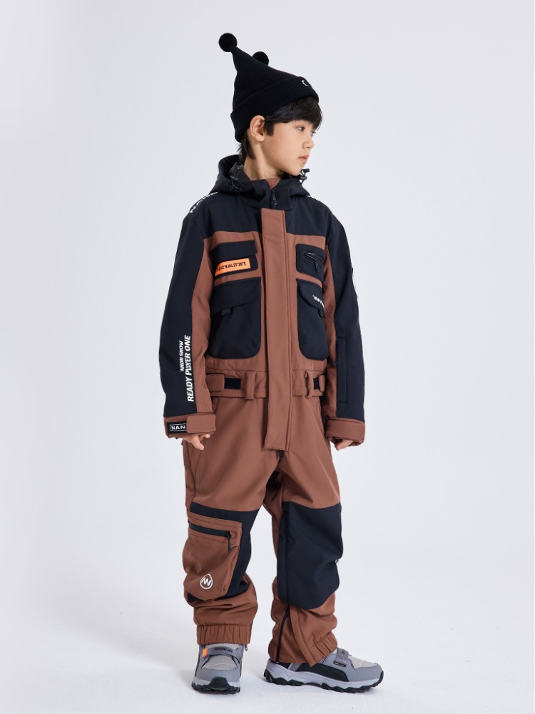 NANDN Kids Little Expedition Snow One Piece - Snowears- kids one piece