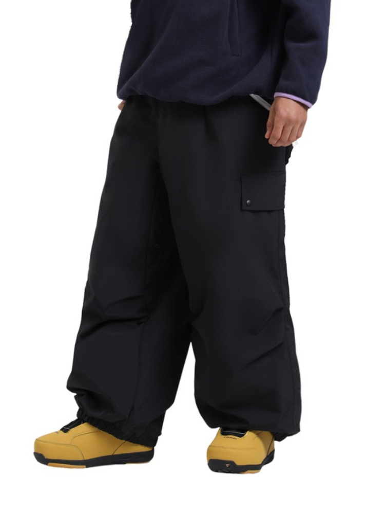 Gsou Snow ChillFit Baggy Snow Pants - Unisex Black Gsou Snow | Snowears.com
