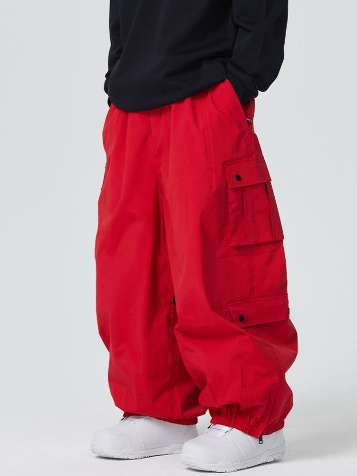 Searipe Monochrome Baggy Cargo Snowboard Pants - Snowears-snowboarding skiing jacket pants accessories