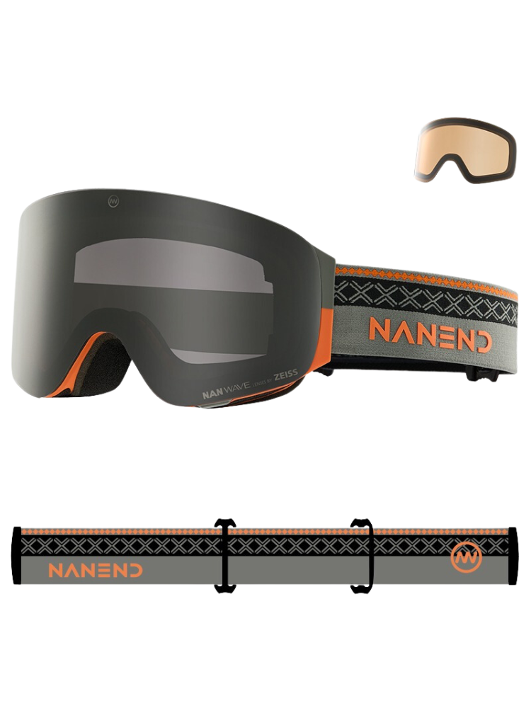 NANEND LumenFlash Zeiss Ski Goggles - Snowears- goggle