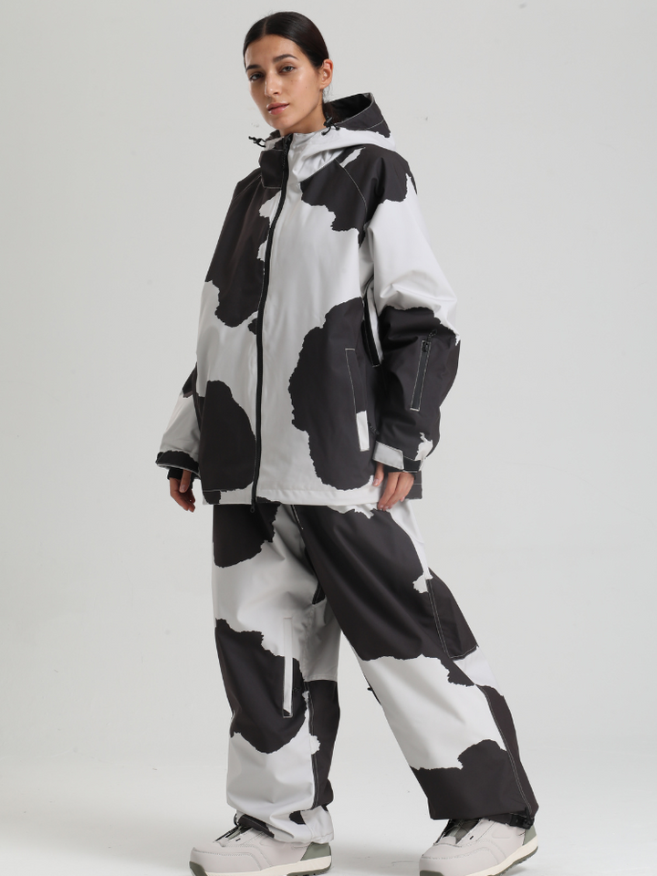 Gsou Snow Bold Cow Print Snow Jacket – Women's - Snowears