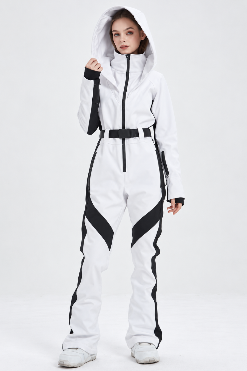Doorek Cozy Slim One Piece - Women's White Doorek | Snowears.com
