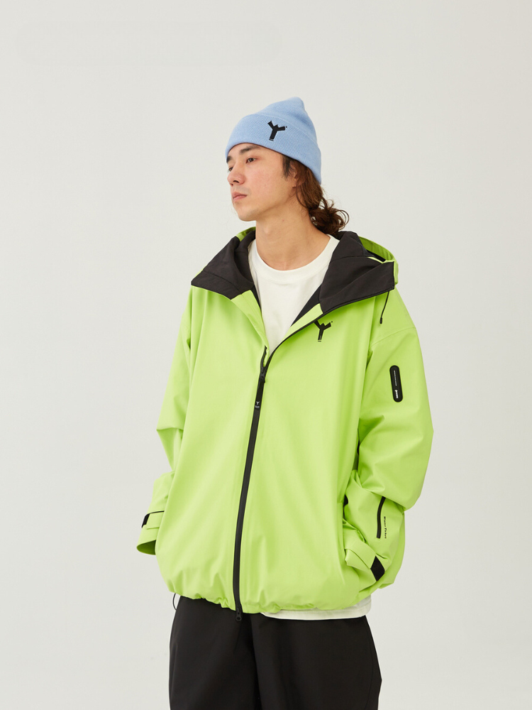 Winter Ticket Radiant Glow Green Snow Jacket - Unisex Winter Ticket | Snowears.com