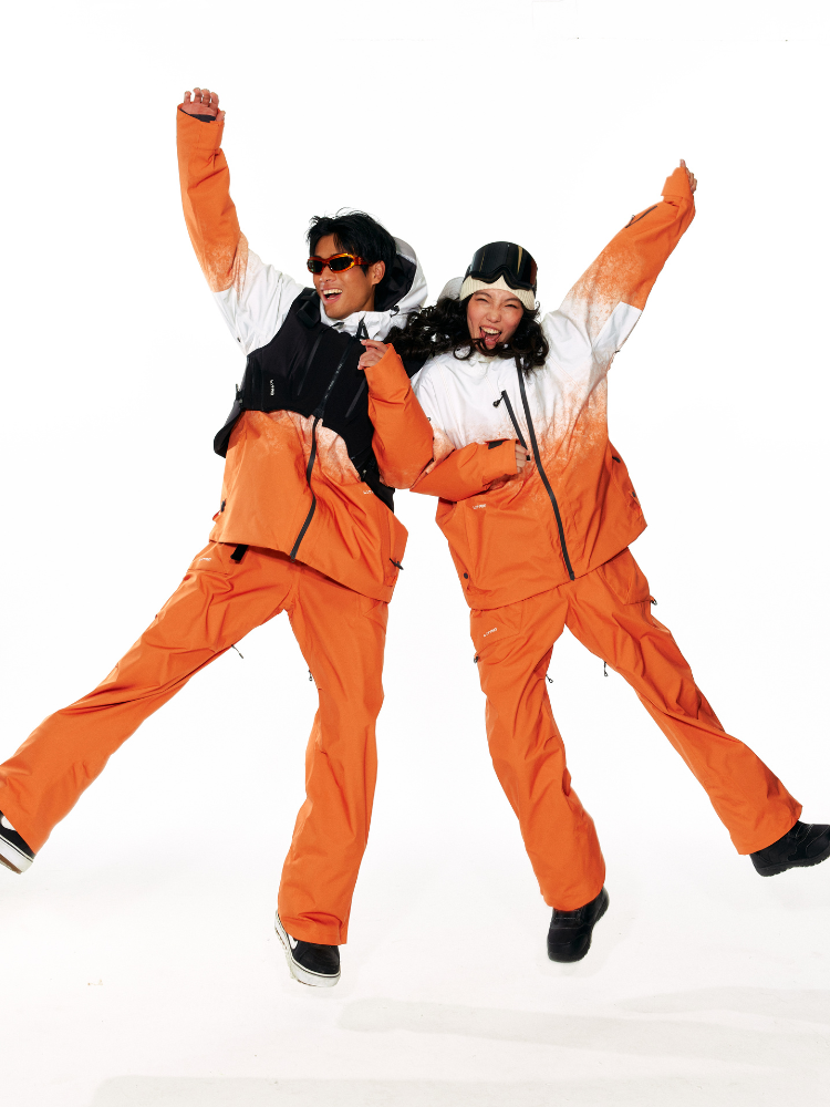 LITAN Alpine Teflon Suspender Orange Pants - Unisex LITAN | Snowears.com