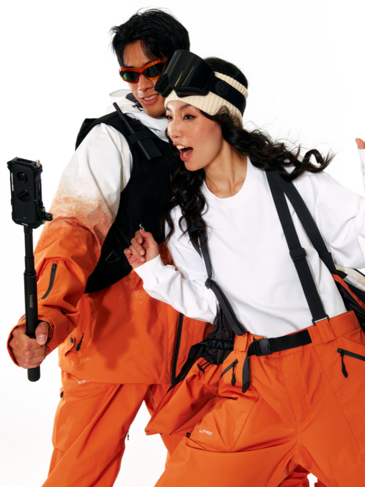 LITAN Alpine Teflon Orange Jacket - Unisex - Snowears- Jackets