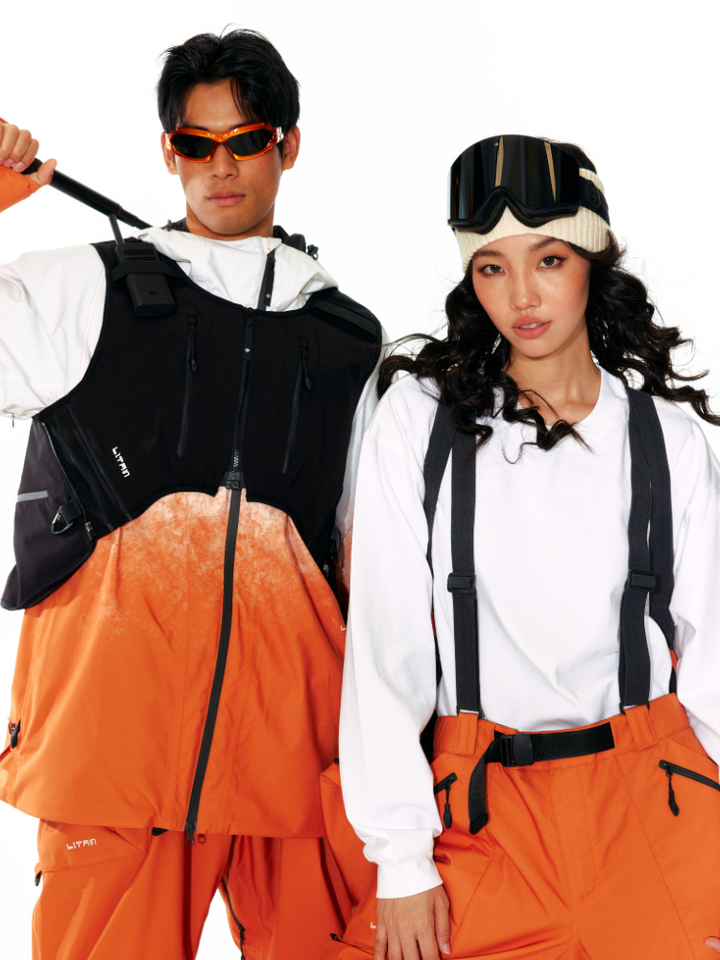 LITAN Alpine Teflon Orange Jacket - Unisex - Snowears- Jackets