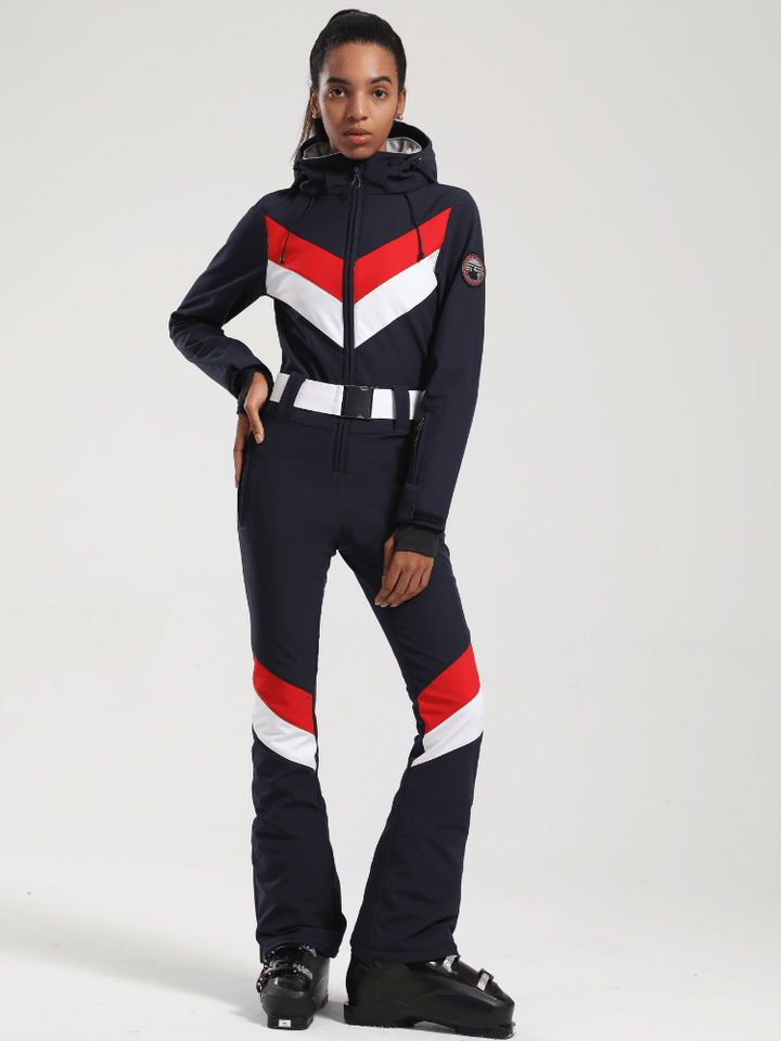 Gsou Snow Elegance Slim Ski Jumpsuit - Women's - Snowears- One-piece ski suits