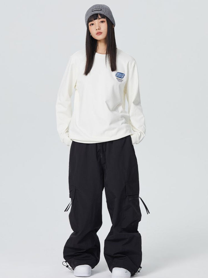 Searipe Zip Pocket Baggy Cargo Snowboard Pants - Women's - Snowears- snow pants