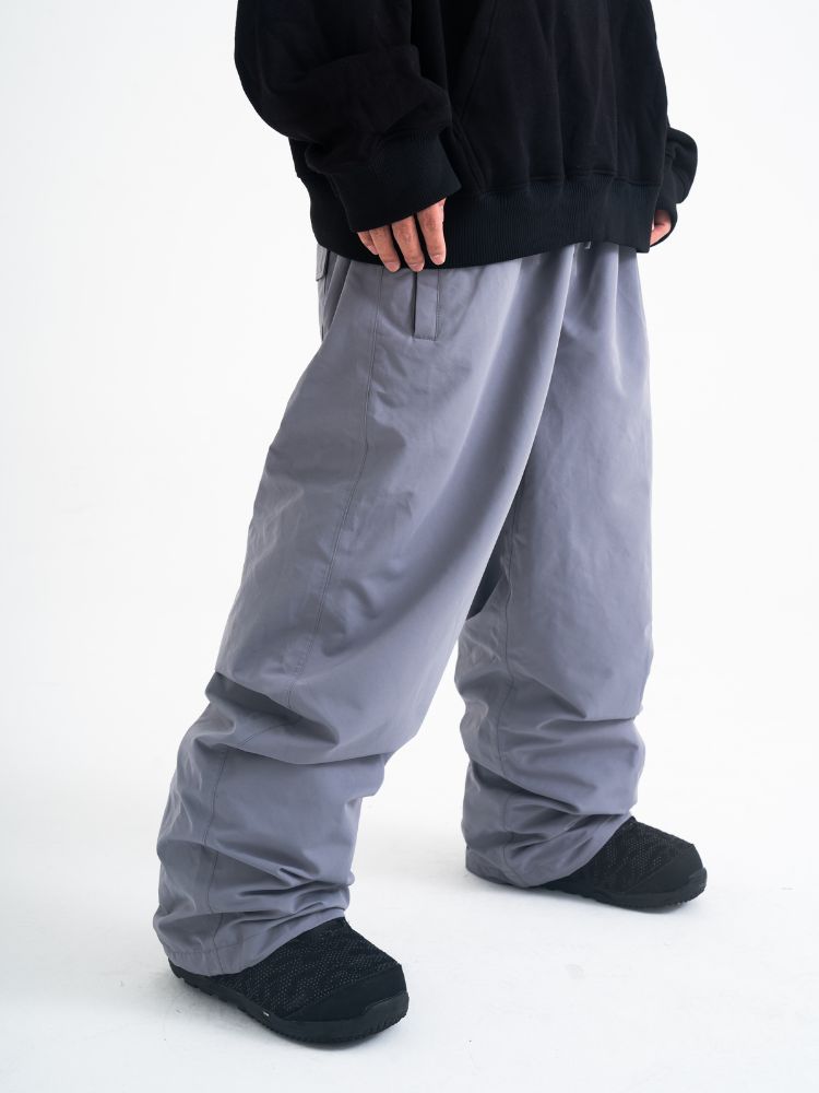 TRICKER Grey Baggy Snow Pants - Men's TRICKER | Snowears.com