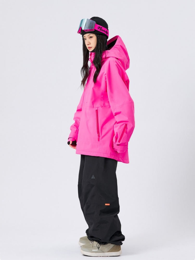 NANDN 3L Shield Lite Half-Zip Shell Jacket - Unisex - Snowears- Jackets