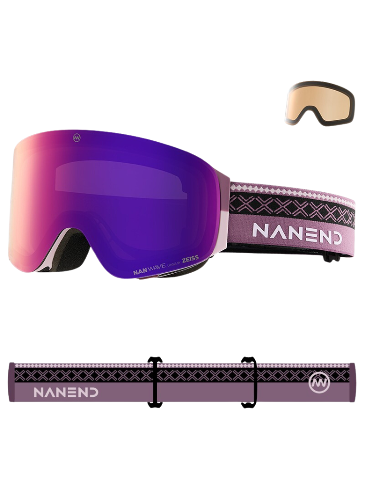 NANEND LumenFlash Zeiss Ski Goggles - Snowears- goggle