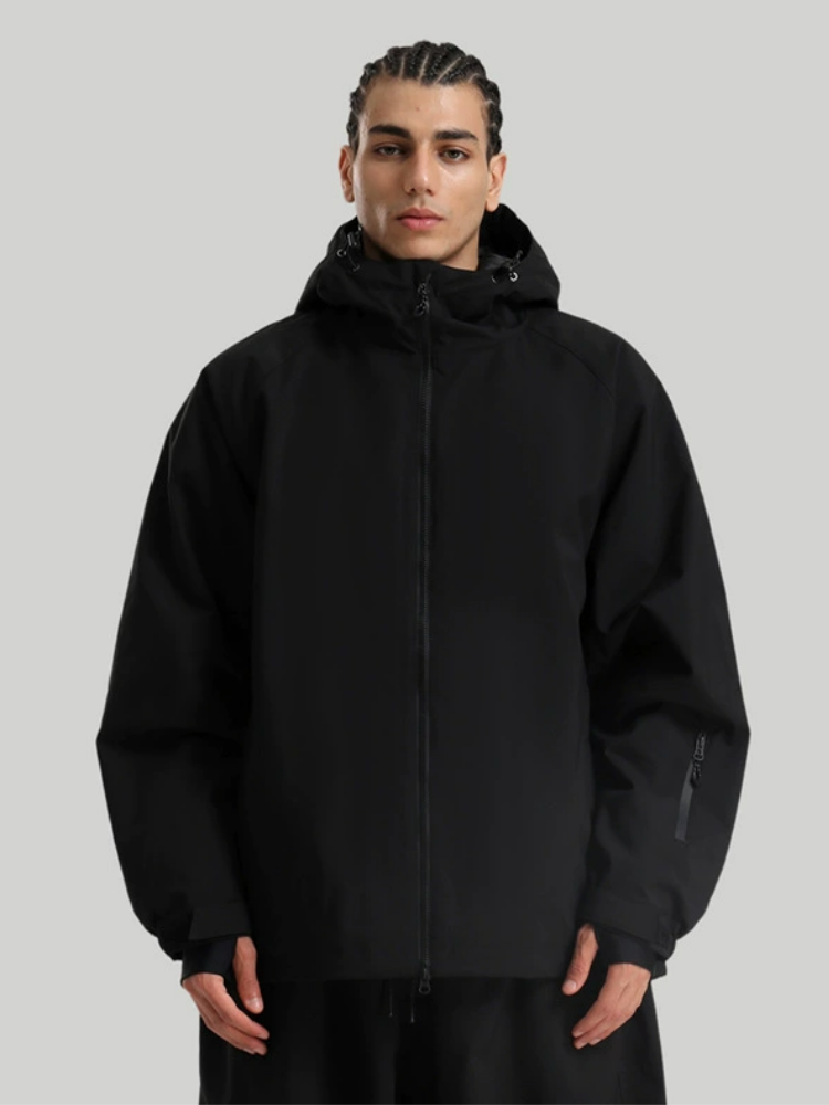 Gsou Snow Sleek Oversized Snow Jacket – Men's Black Gsou Snow | Snowears.com