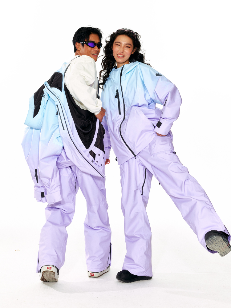 LITAN Alpine Teflon Suspender Purple Pants - Unisex LITAN | Snowears.com