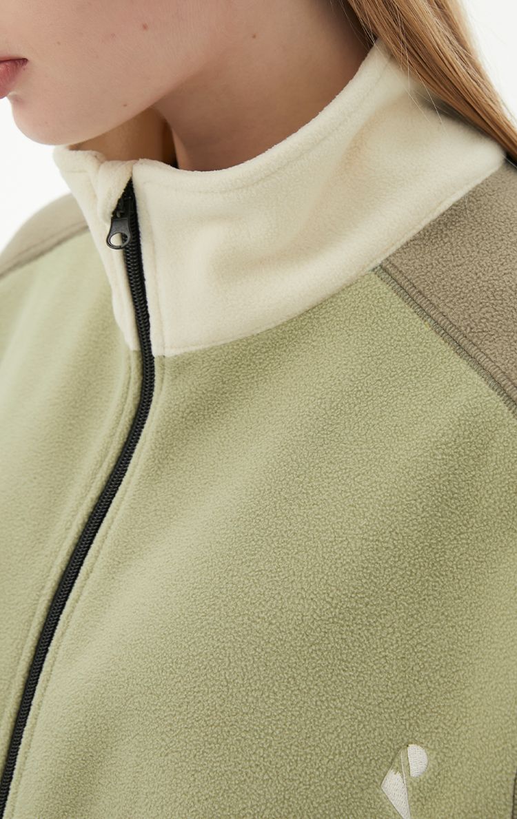 RandomPow Colorblock Mid Fleece Jacket - Unisex - Snowears- base layer