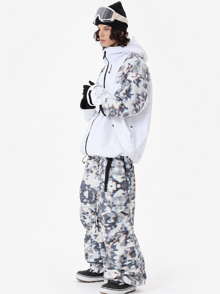 POMT Retro Pixel Style Baggy Ski Jacket | Snowears