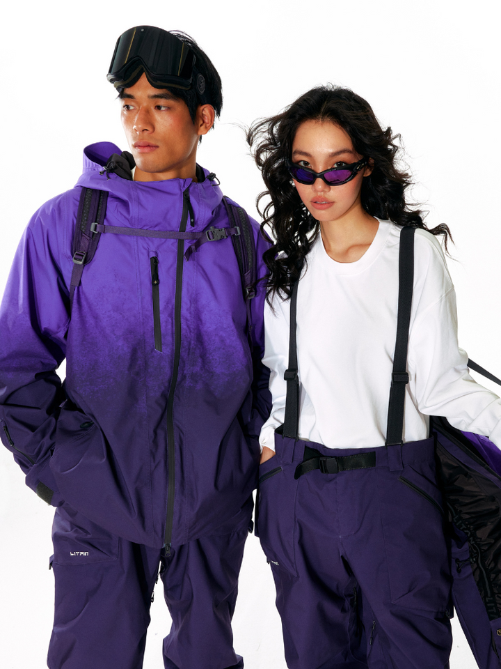 LITAN Alpine Teflon Purple Jacket - Unisex - Snowears- Jackets