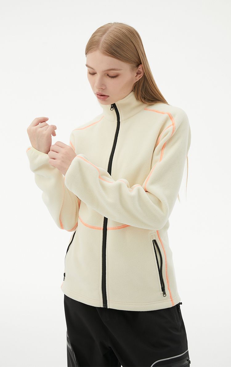 RandomPow Colorblock Mid Fleece Jacket - Unisex - Snowears- base layer