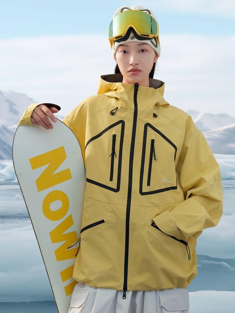 NIS SuperB Reflective Snow Tech Shell Jacket - Unisex - Snowears- Ski/Snowboard Jackets
