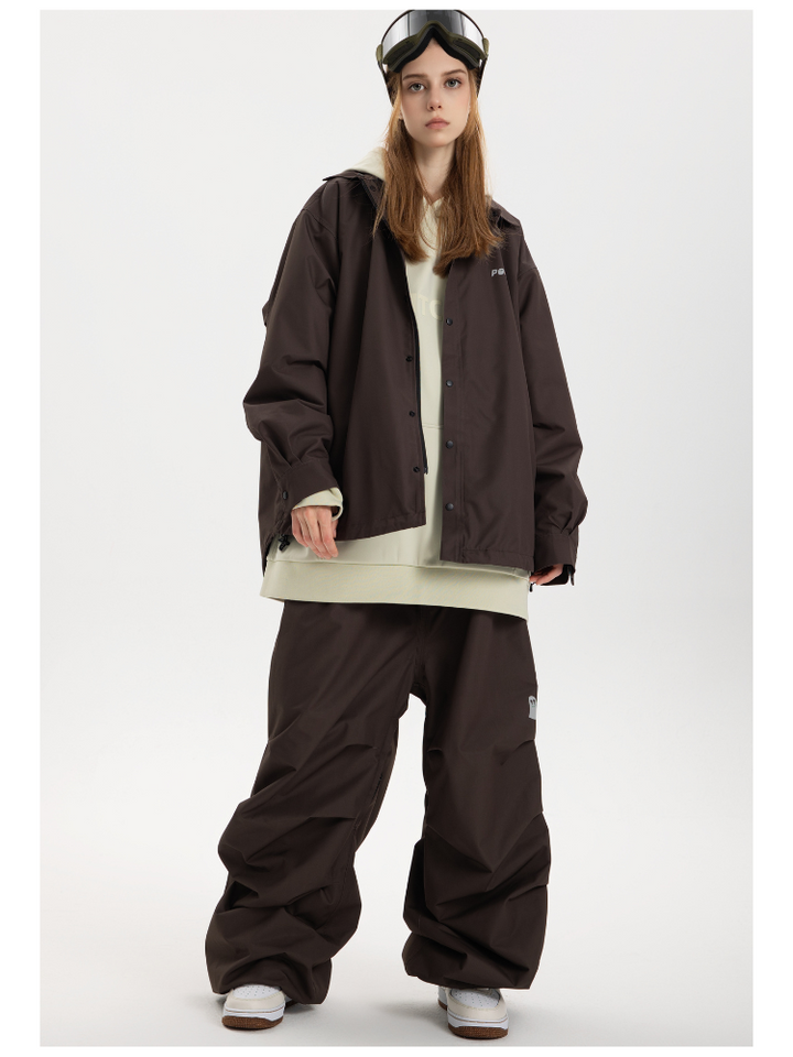 POMT CleanF Wrinkle Baggy Snow Pants - US Only - Snowears- snow pants