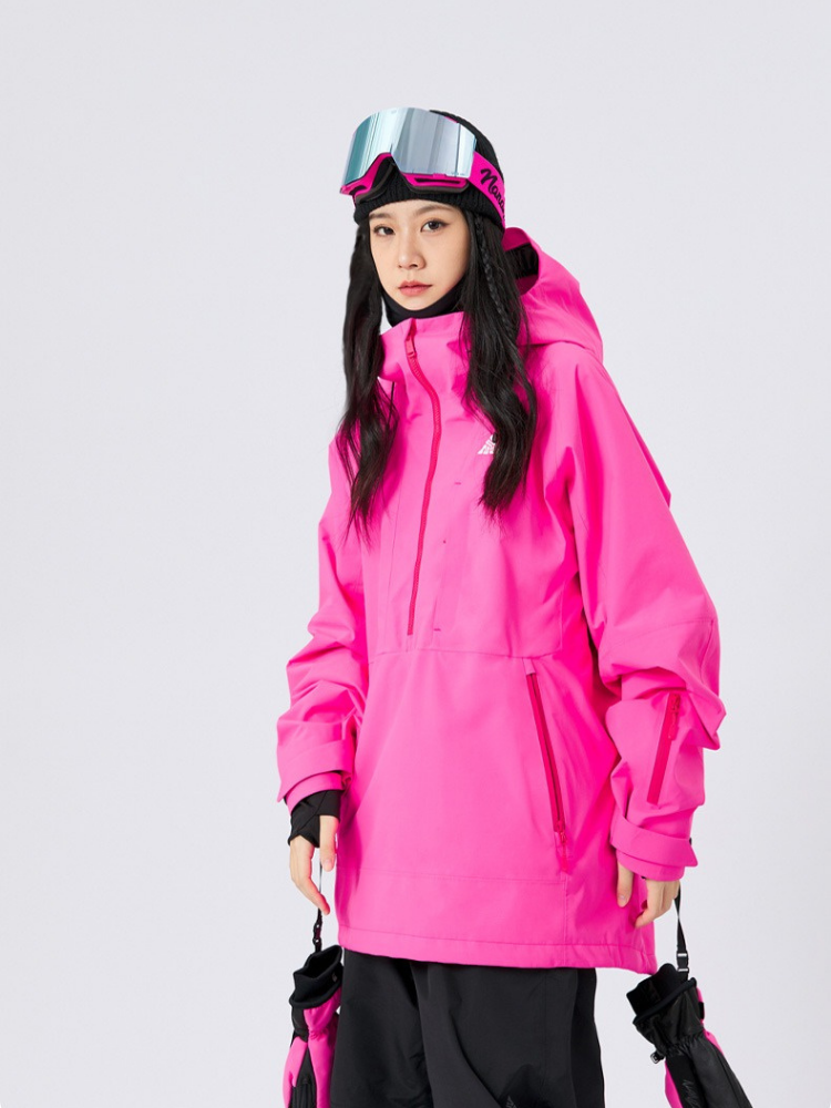 NANDN 3L Shield Lite Half-Zip Shell Jacket - Unisex - Snowears- Jackets