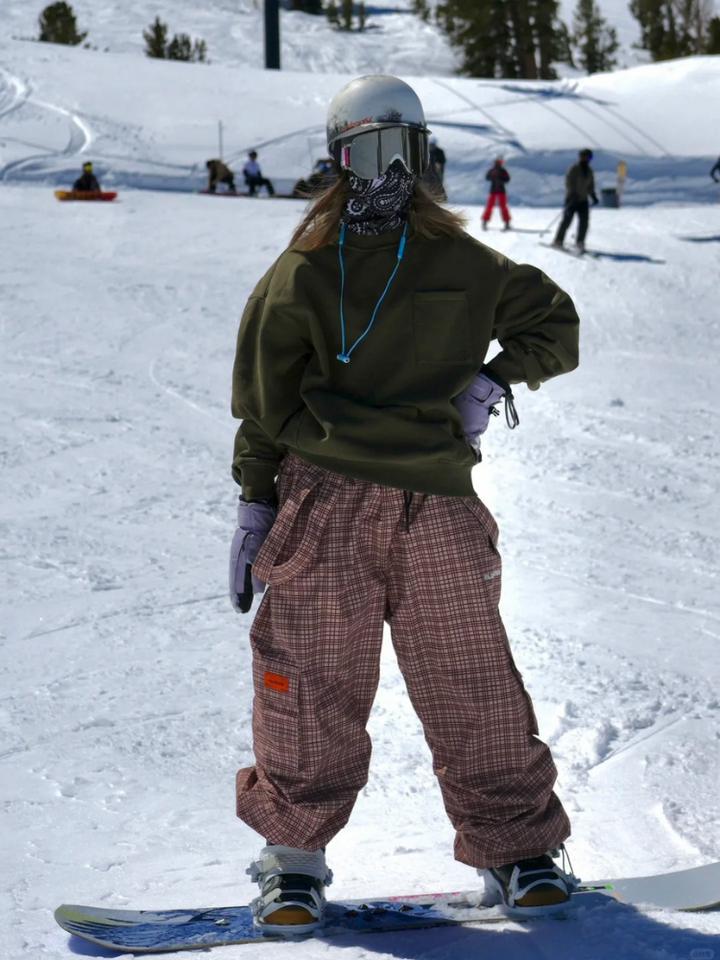 Molocoster Checkered Snow Pants - Unisex - Snowears- snow pants