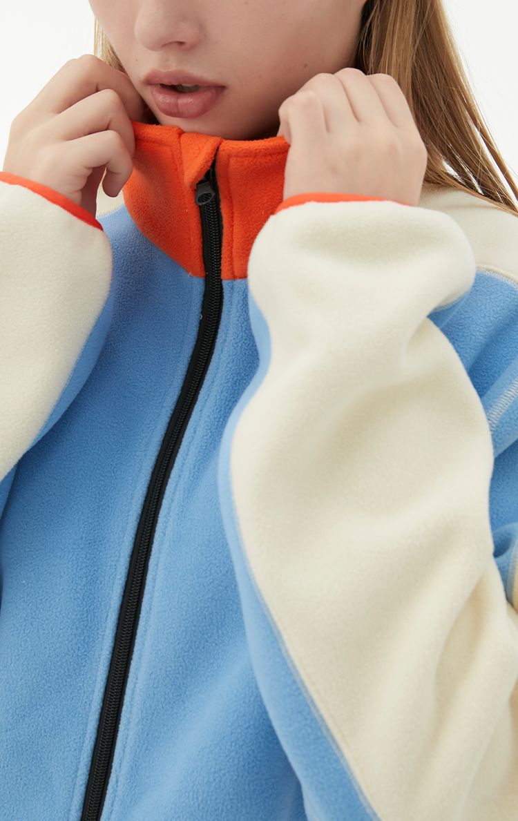 RandomPow Colorblock Mid Fleece Jacket - Unisex - Snowears- base layer