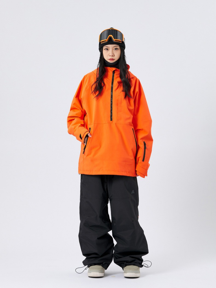 NANDN 3L Shield Lite Half-Zip Shell Jacket - Unisex - Snowears- Jackets