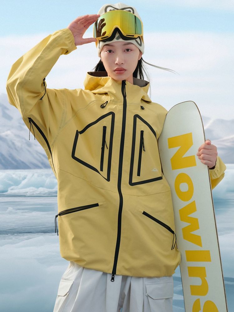 NIS SuperB Reflective Snow Tech Shell Jacket - Unisex - Snowears- Ski/Snowboard Jackets