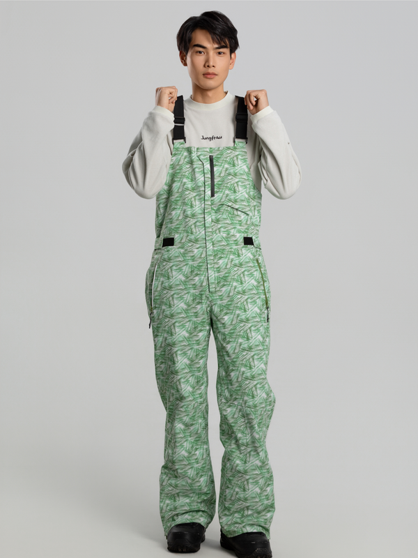 Jungfrau Aurora Green 3L Snow Bibs - Unisex - Snowears