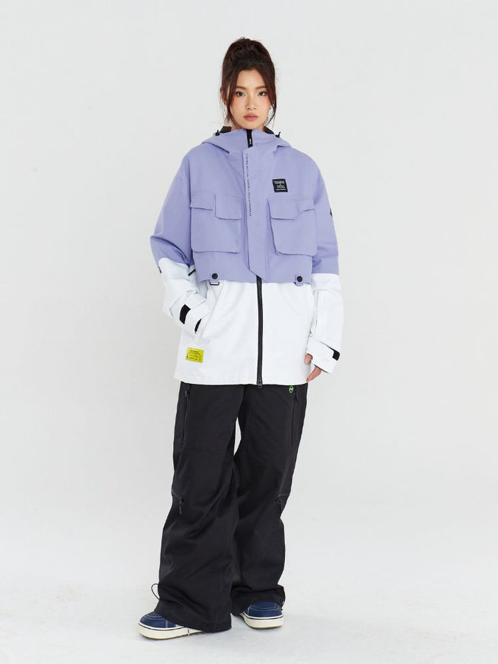 NANDN X DOLL New Colorblock Snow Jacket - Snowears-snowboarding skiing jacket pants accessories