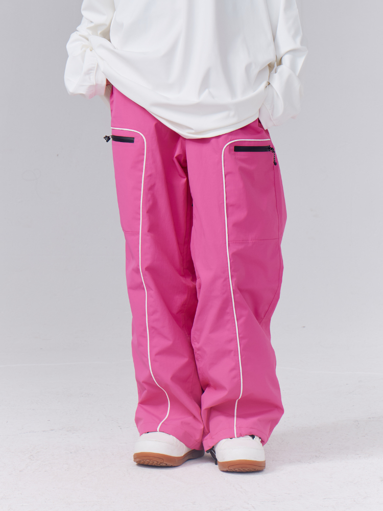 RandomPow Vibrant 3L Freestyle Ski Pants - Unisex Rose Pink RandomPow | Snowears.com