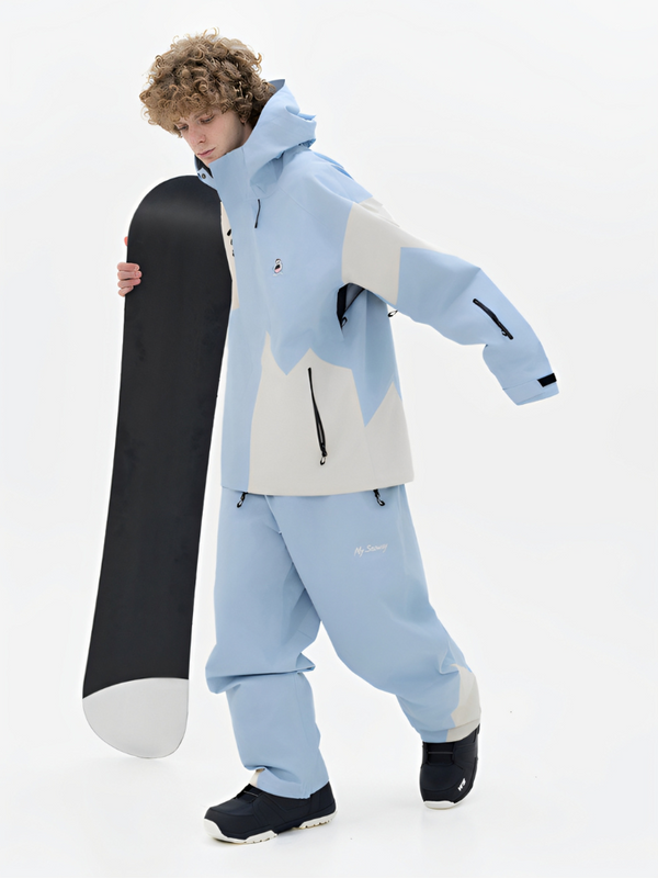 MYSNOWAY Glacier Blue 3L Snow Suit - Men's - Snowears- Suits