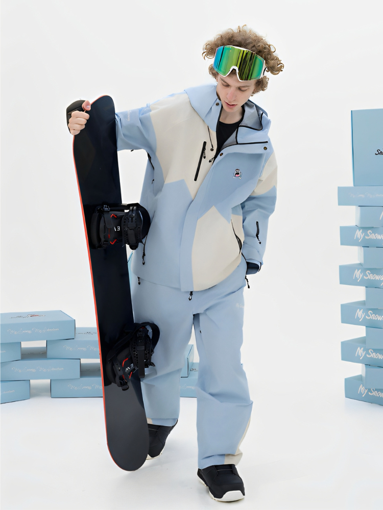 MYSNOWAY Glacier Blue 3L Snow Suit - Men's - Snowears- Suits