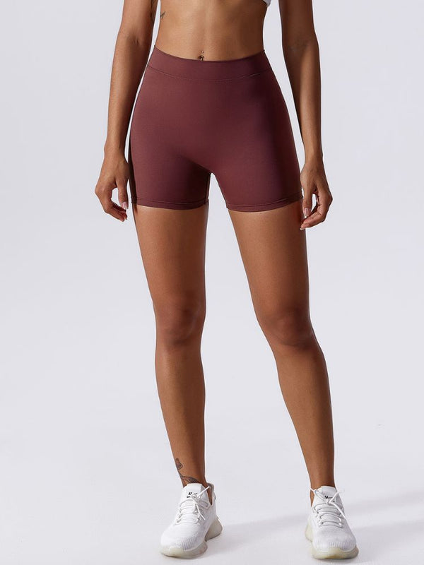GraceGlide Ballet Yoga Shorts - Snowears- leggings- [product_color]