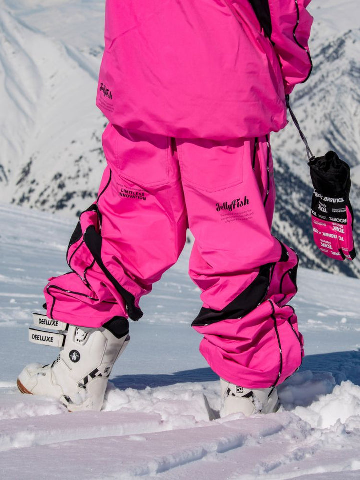 Tolasmik TK PRO+ Printed Stitching Pink Snow Suit - Women's - Snowears- Women snow/ski suits