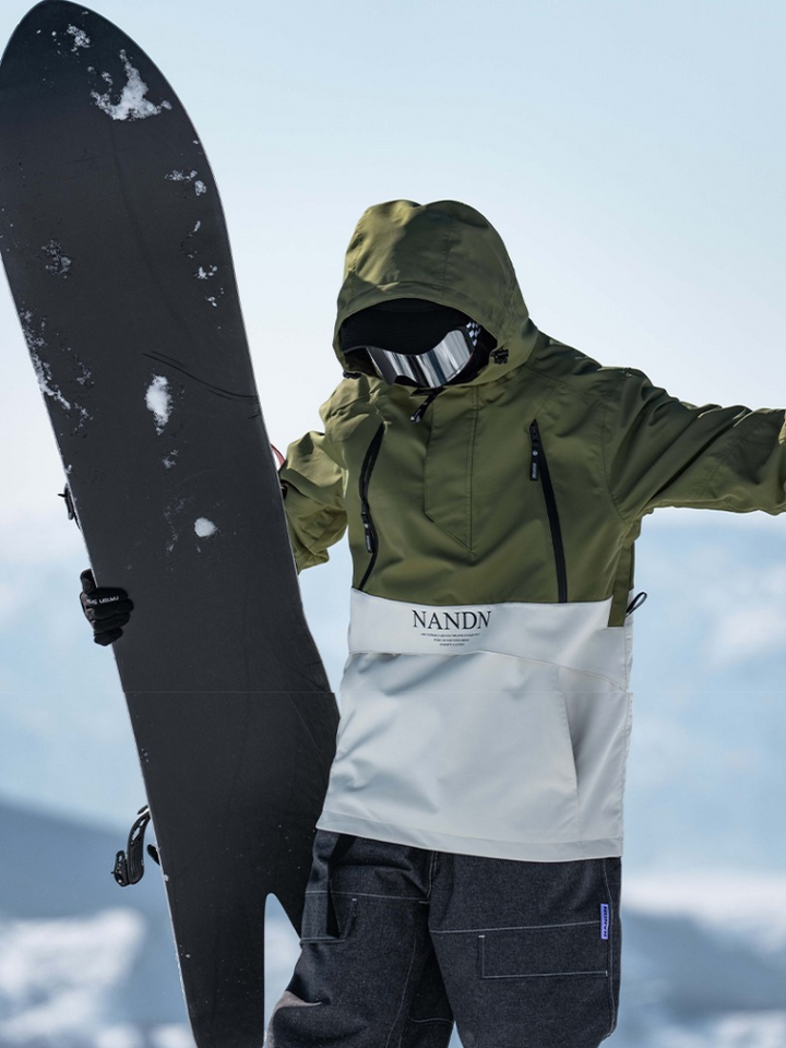 NANDN Insulated Colorblock Hood Jacket - Women's - Snowears- Jackets