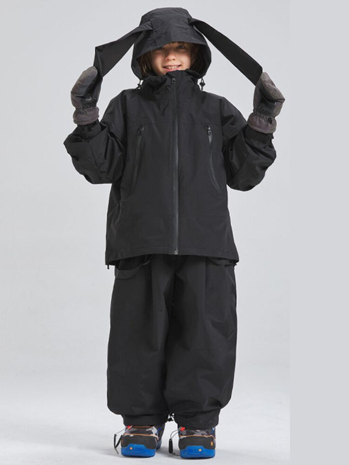 Doorek Kids Rabbit Ears Hooded Jacket - Snowears- Ski Jacket