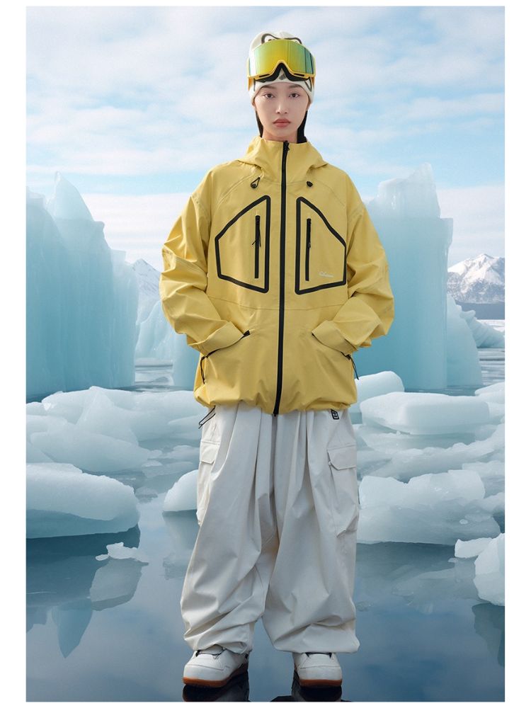 NIS SuperB Reflective Snow Tech Shell Jacket - Unisex - Snowears- Ski/Snowboard Jackets