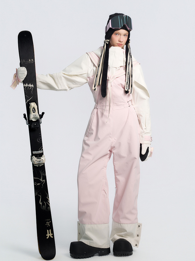 BCG Vintage Sailor Pink Bibs - Women's Light Pink BCG | Snowears.com