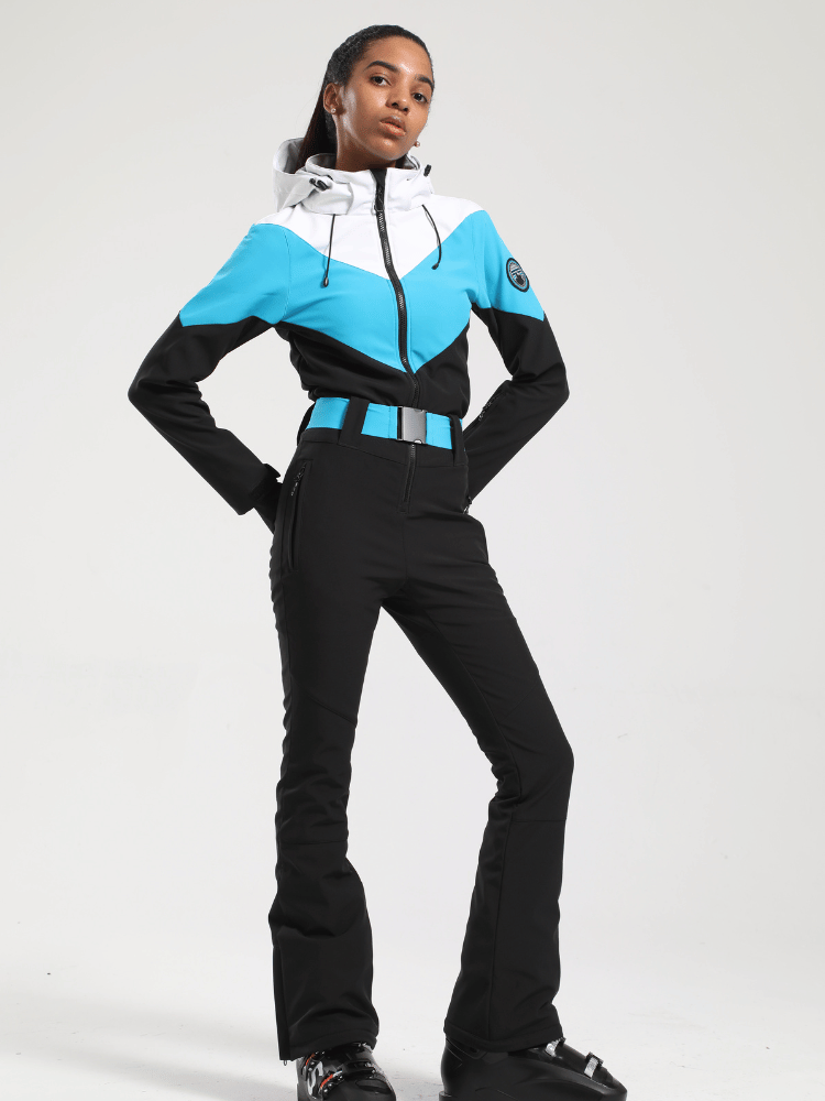 Gsou Snow Retro Belted Slim Ski Jumpsuit - Women's Gsou Snow | Snowears.com