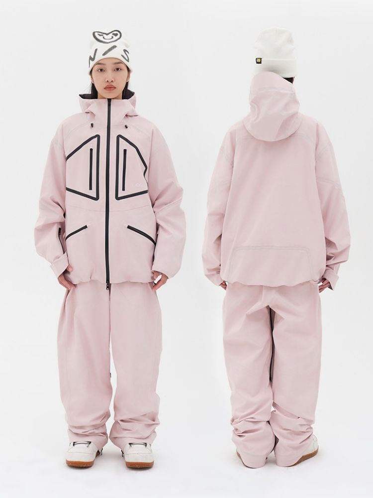 NIS SuperB Reflective Snow Tech Shell Jacket - Unisex - Snowears- Ski/Snowboard Jackets