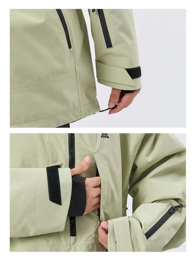 NANDN 3L Shield Lite Half-Zip Shell Jacket - Unisex - Snowears- Jackets