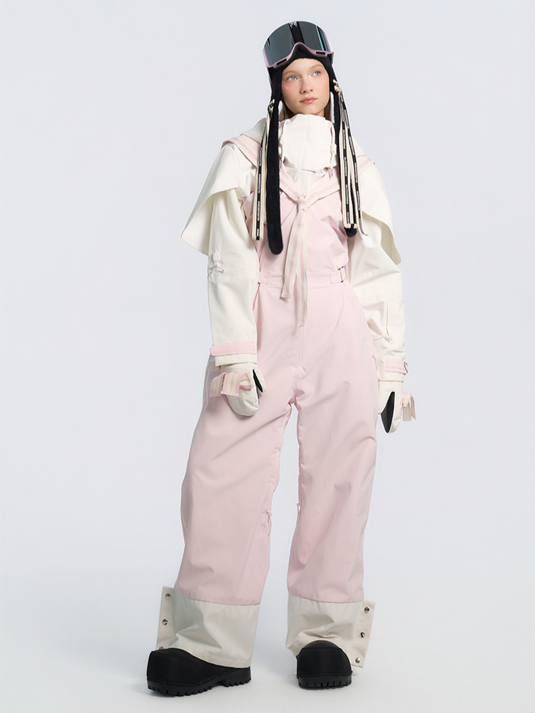 BCG Vintage Sailor Pink Bibs - Women's BCG | Snowears.com