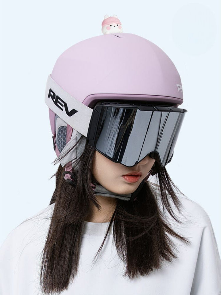 REV Unisex Pro Snow Helmet - Asian Fit - Snowears- Ski & Snowboard Helmets