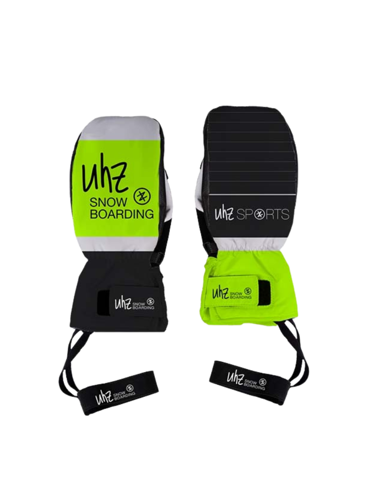 Uhznus 3M™ Tech Shield Snow Mittens Fluorescent Green Uhznus | Snowears.com