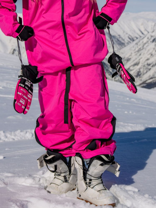 Tolasmik TK PRO+ Printed Stitching Pink Snow Pants - Men's - Snowears- snow pants