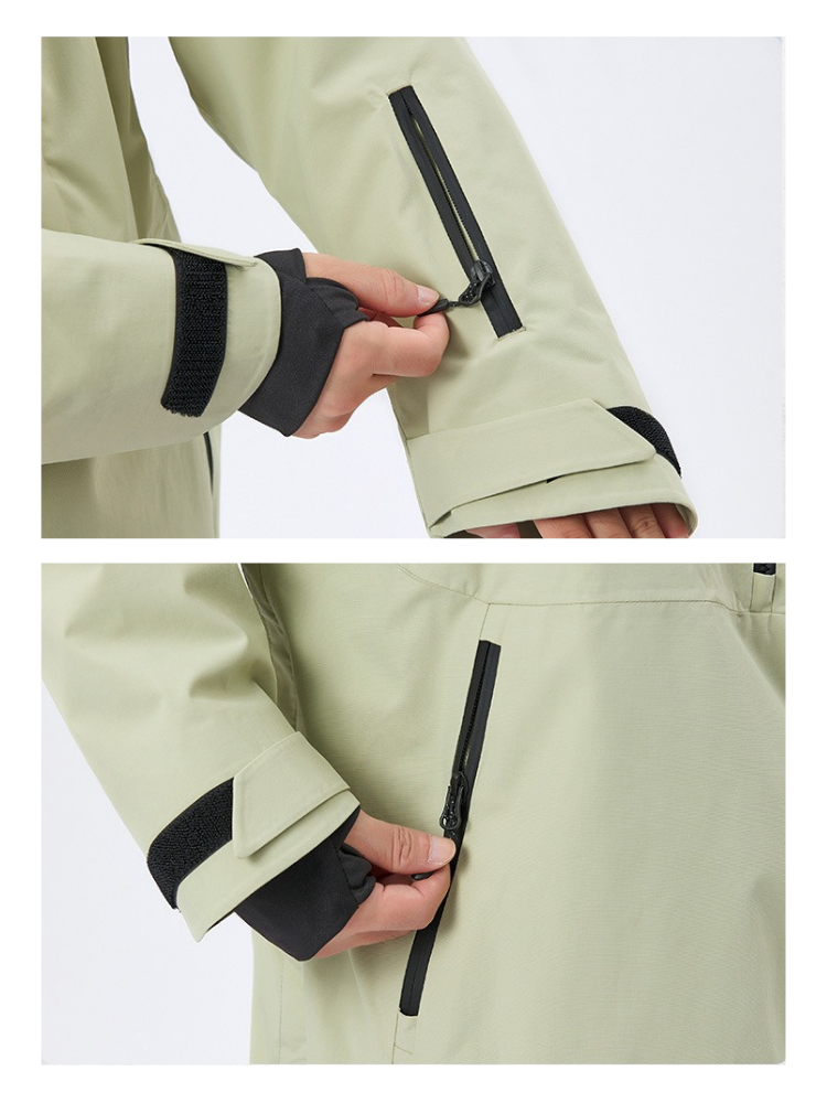 NANDN 3L Shield Lite Half-Zip Shell Jacket - Unisex - Snowears- Jackets