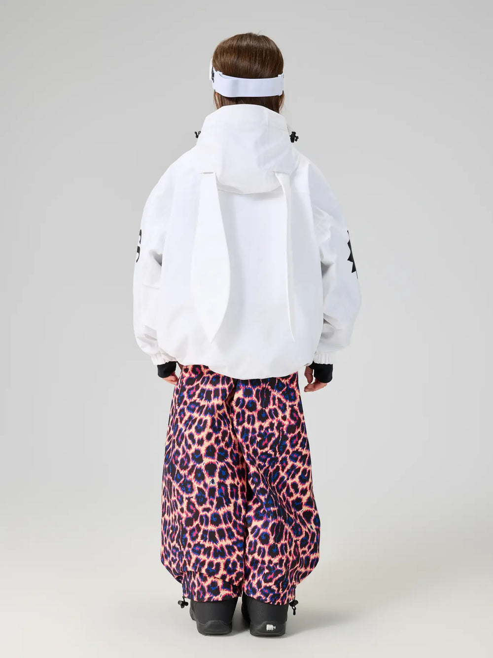 Doorek Kids Leopard Print Baggy Snow Bibs