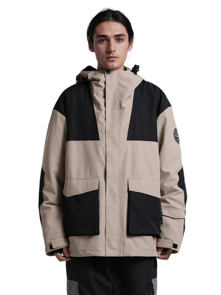 Gsou Snow Colorblock Cargo Snow Jacket - Men's - Snowears- Coats & Jackets