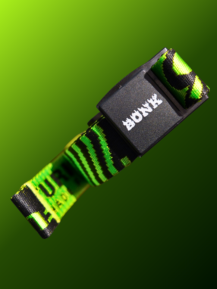 BONK Neon Stripe Jacquard Webbing Belt